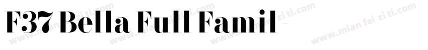 F37 Bella Full Famil字体转换